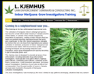 Indoor Marijuana Grow-Op Investigations Training